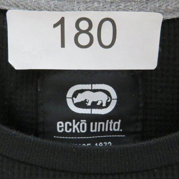 ECKO UNLTD* Men's Long Sleeve Crew Neck High/Low Curved Hem LOGO Sweater~ XL - Picture 3 of 11